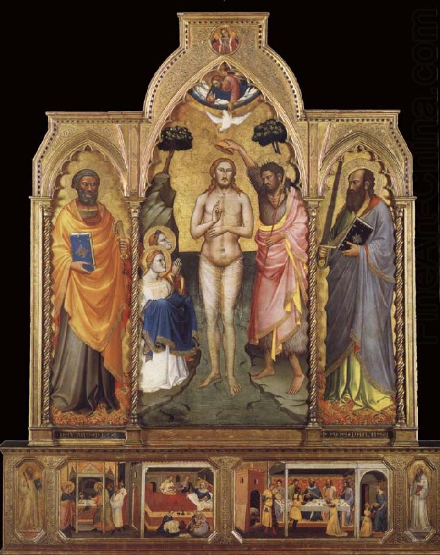 Niccolo di Pietro Gerini The Baptism of Christ china oil painting image